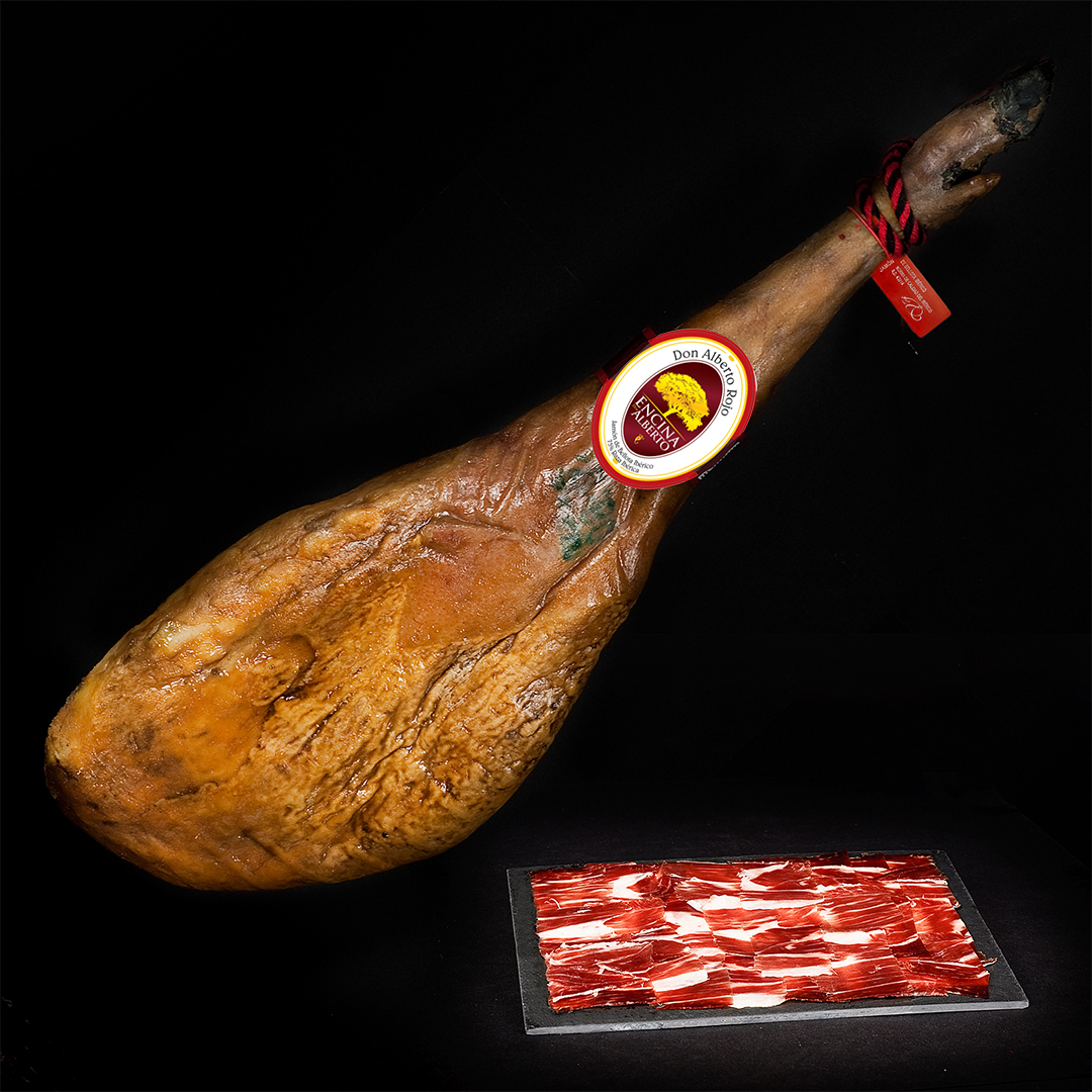 jamon iberico etiqueta roja Encina Don Alberto